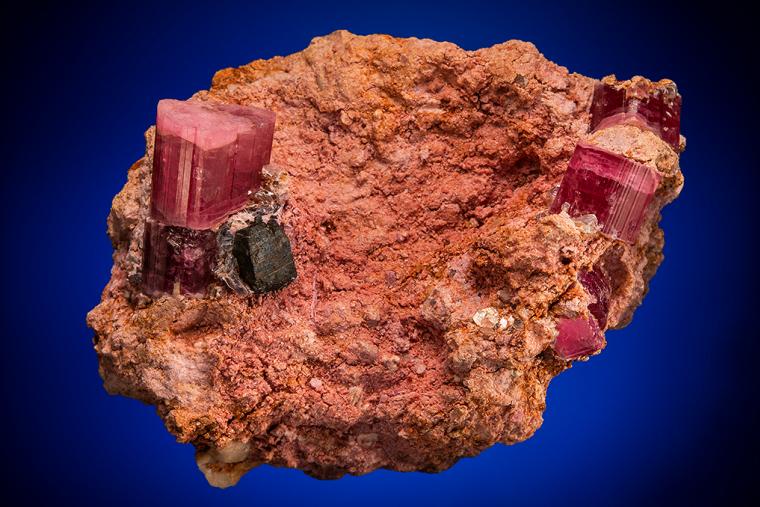 ELBAITE with COLUMBITE